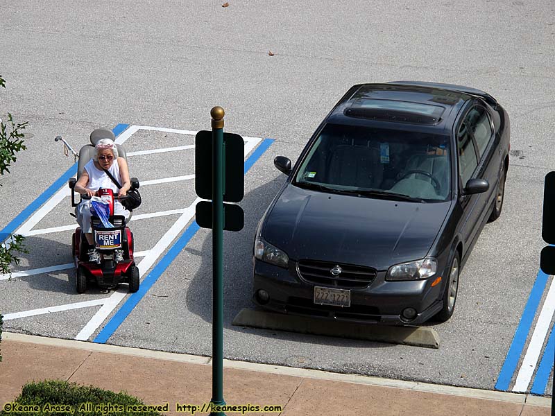 Mom on her scooter