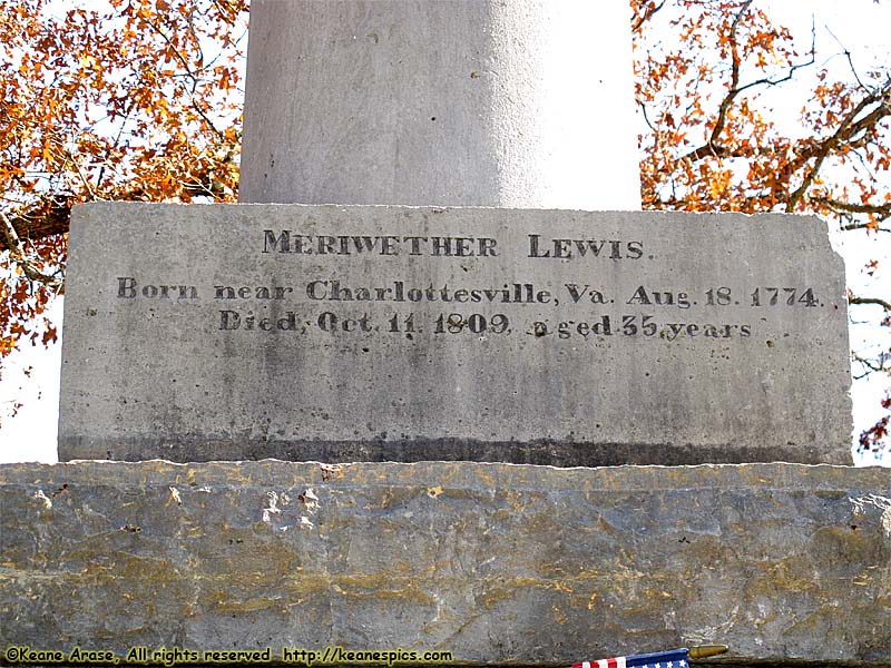 Meriweather Lewis burial site