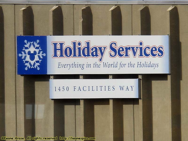 Holiday Services sign.