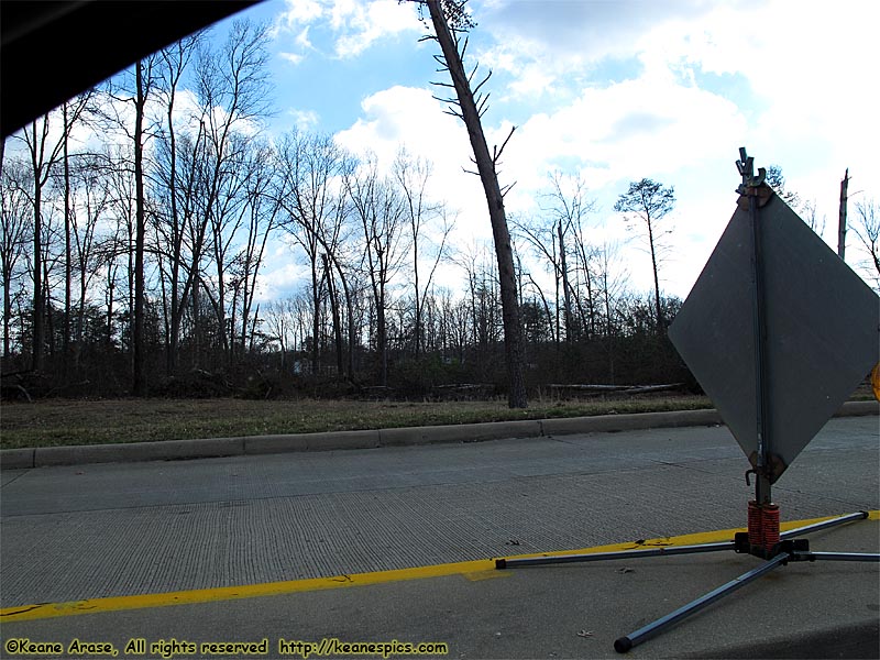 Tornado damage, 1 day old