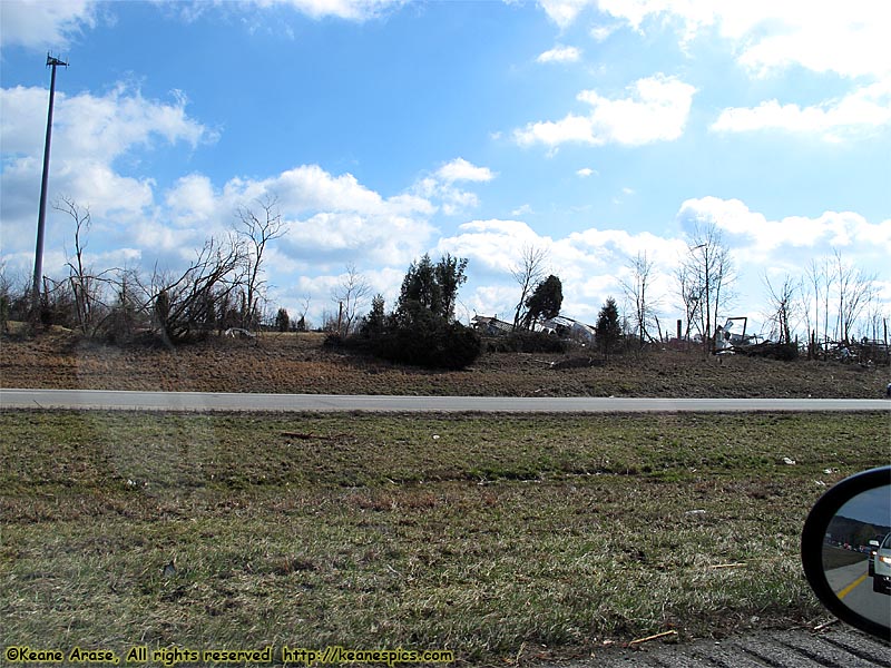 Tornado damage, 1 day old