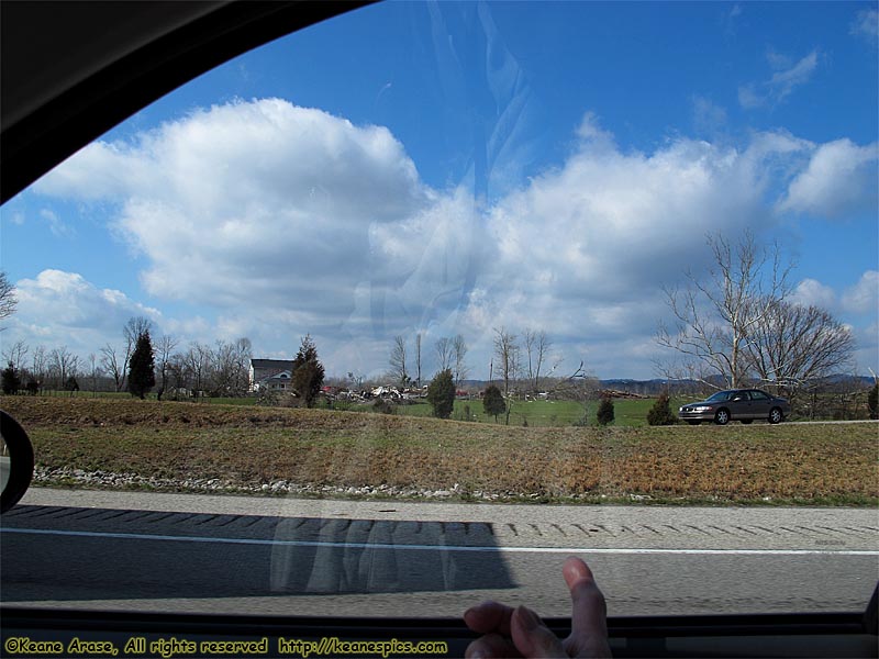 Tornado damage, 1 day old