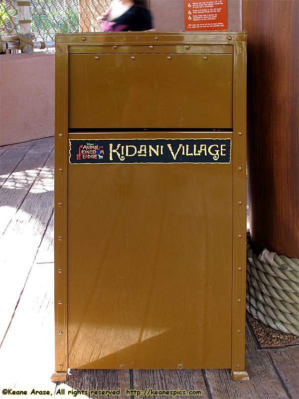 A Kidani Village trash can