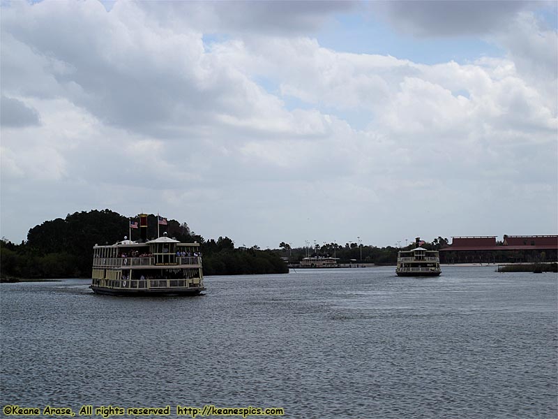 Three ferrys were running to take up the monorail closure crowds