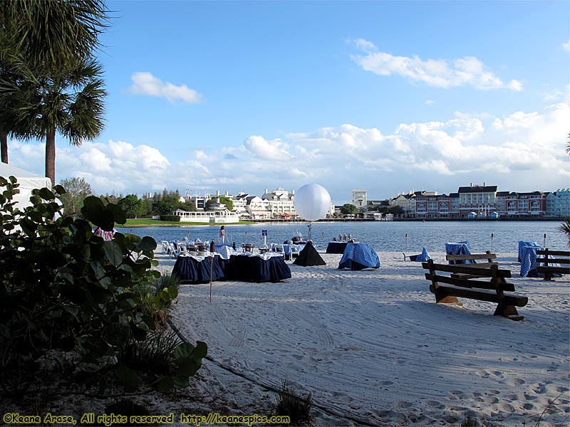 Beach behind Beach Club