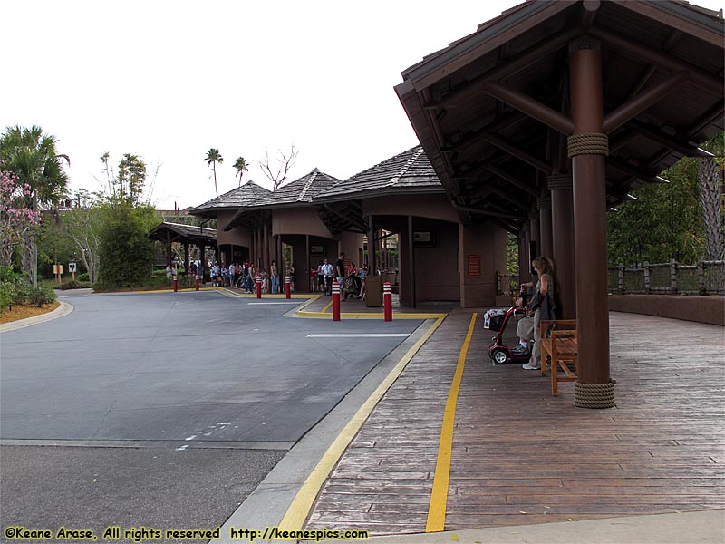 Bus stop area