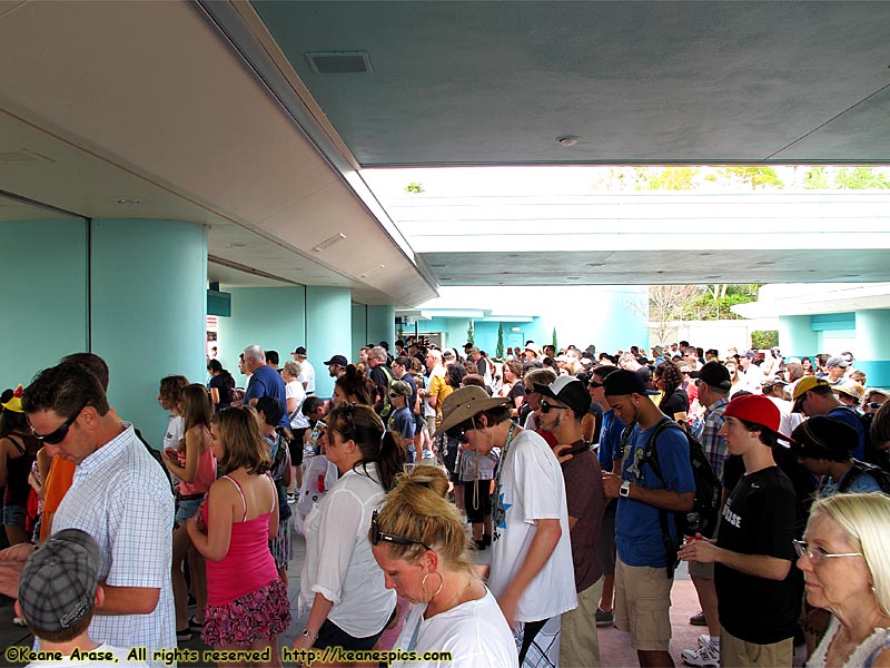 Crowds at entrance