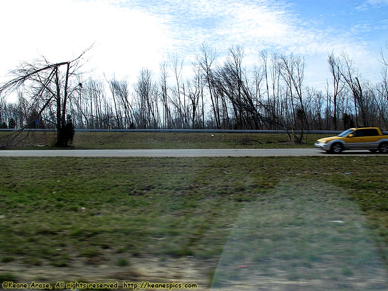 Tornado damage, 9 days later