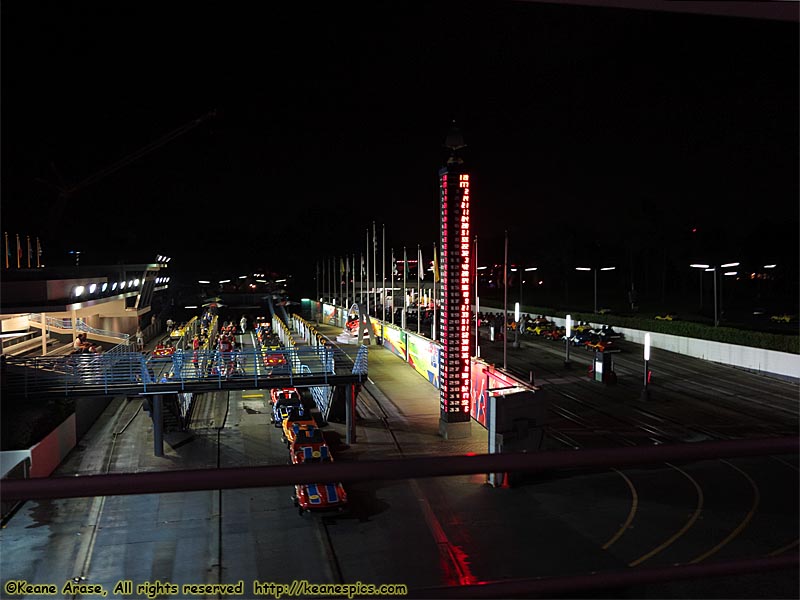 The Tomorrowland Speedway from the Peoplemover