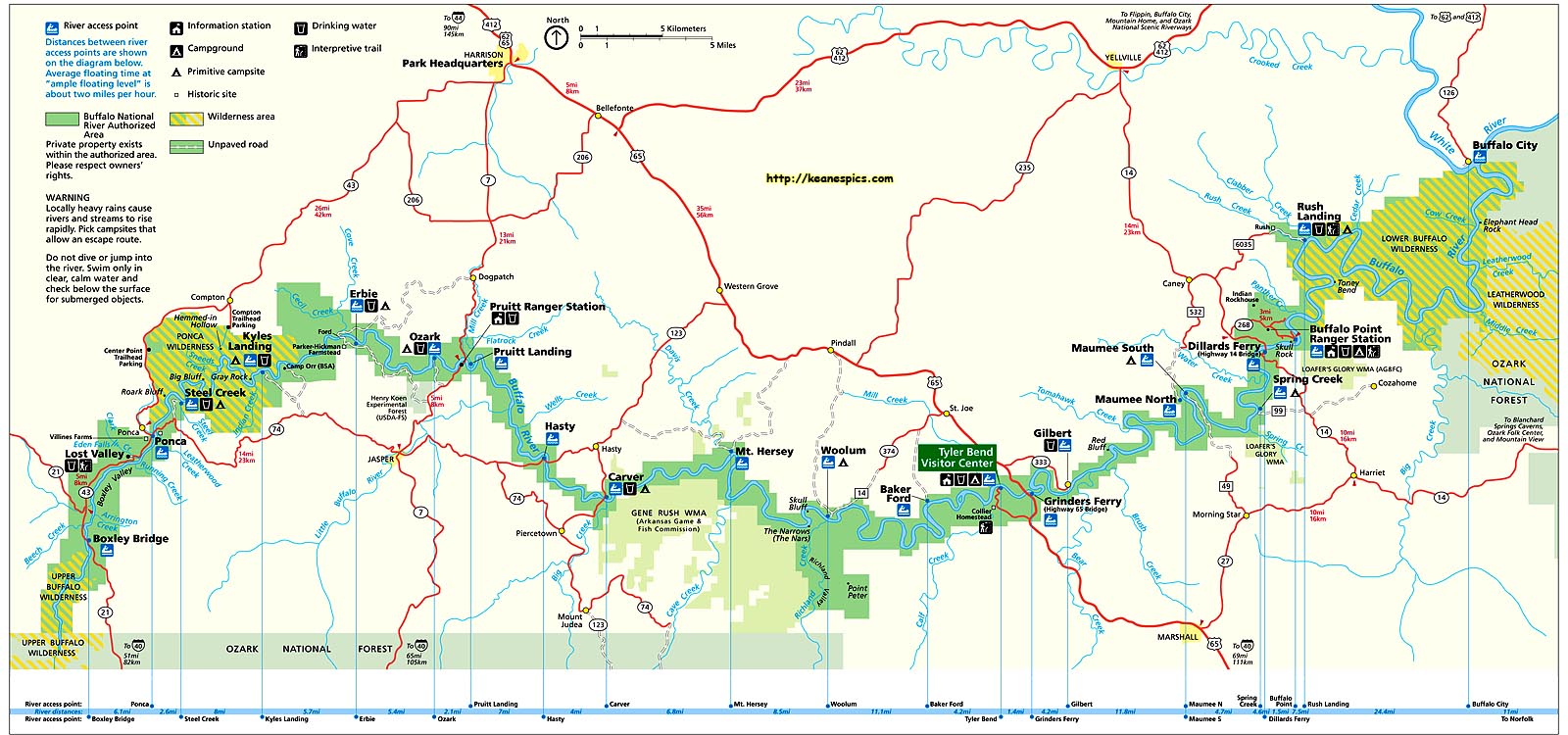 Buffalo River Map