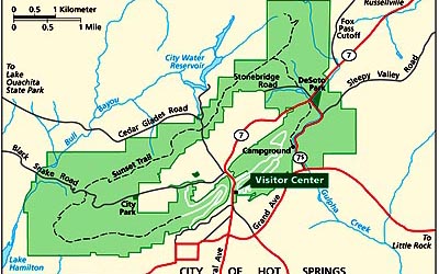 Hot Springs Map