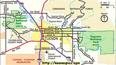 Saguaro NP Overview Map