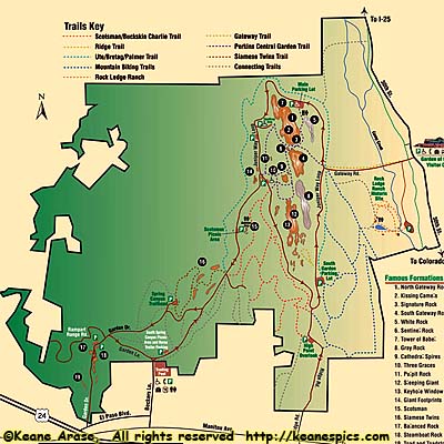 Garden of the Gods Map