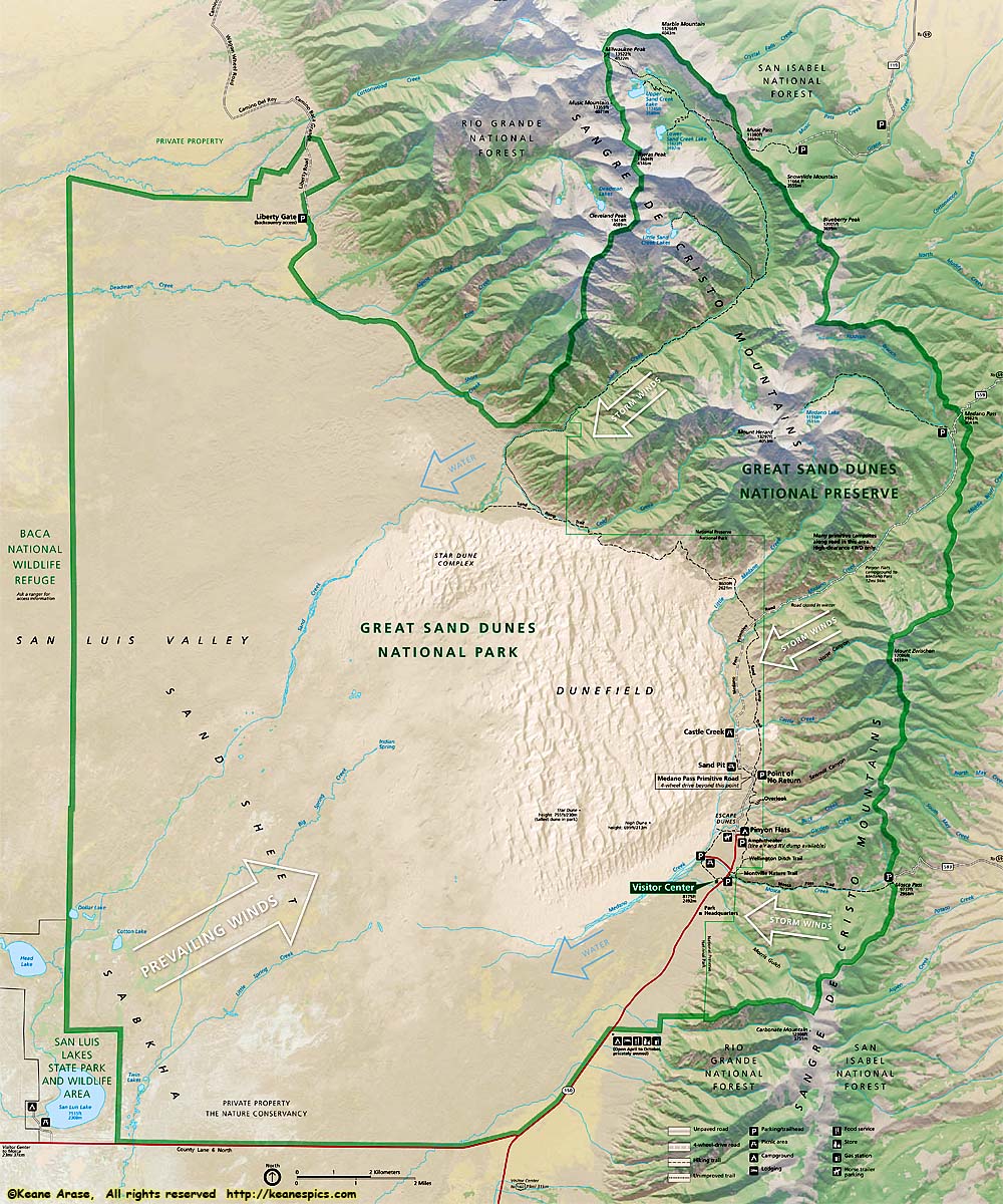 Great Sand Dunes Map