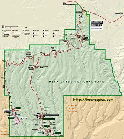 Mesa Verde National Park Map