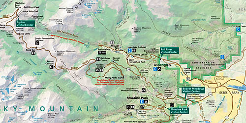 Rocky Mountain National Park Map