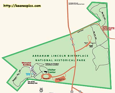 Abraham Lincoln Birthplace National Historic Site Map