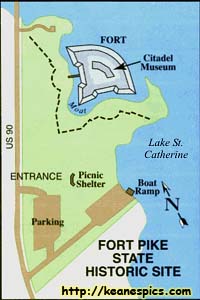 Fort Pike State Park Map