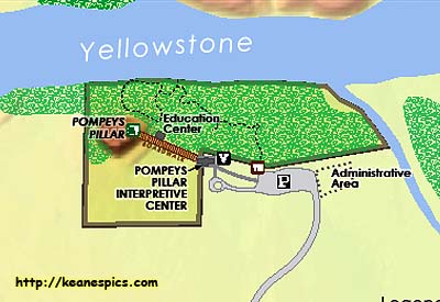 Pompeys Pillar National Monument Map