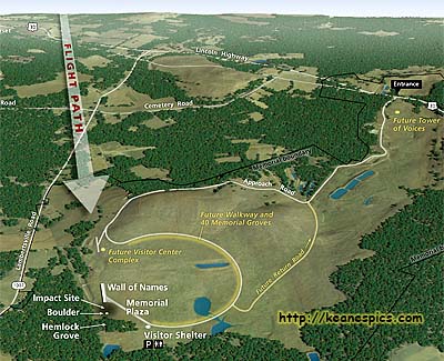 Flight 93 National Memorial Map