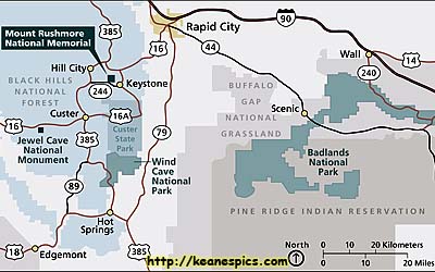 Mount Rushmore Map