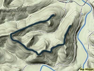 Peaceful Pastures Topo Map