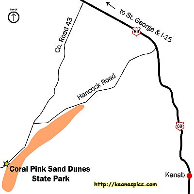 Coral Pink State Park Map