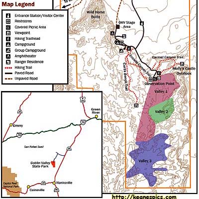 Goblin Valley State Park Map