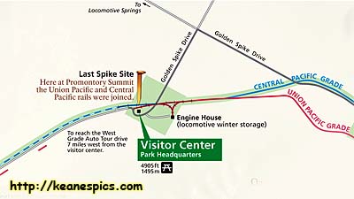 Golden Spike National Historic Site Map