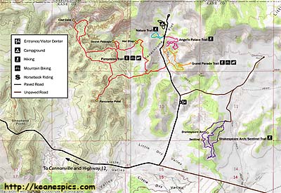 Kodachrome Basin State Park Map