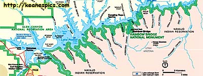 Rainbow Bridge National Monument Map