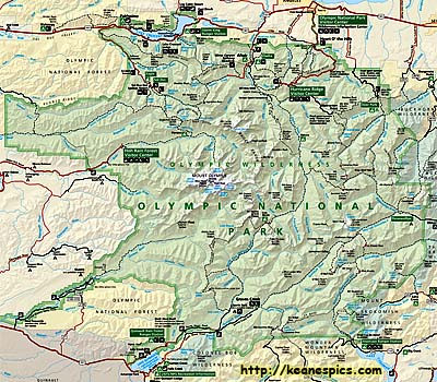 Olympic National Park Map