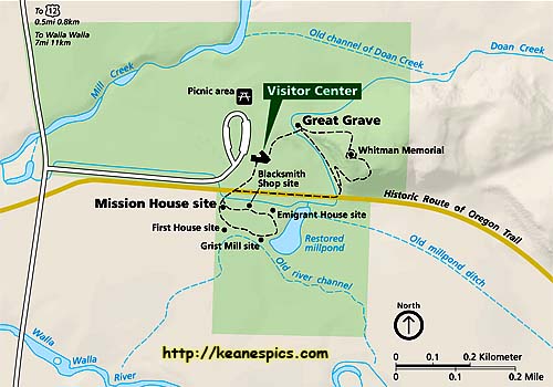 Whitman Mission National Historic Site Map