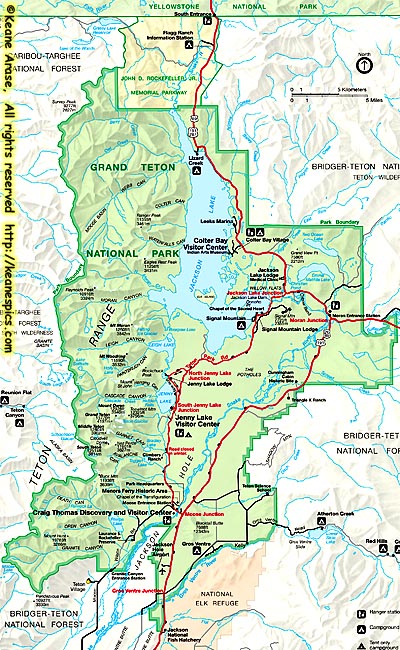 Grand Teton National Park Map