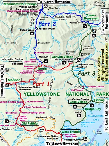 Yellowstone Map