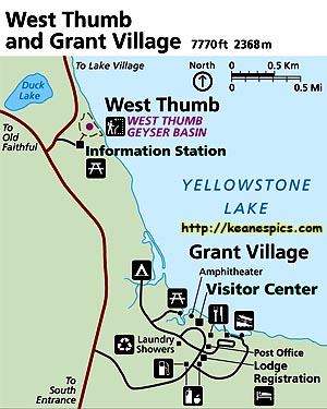 West Thumb Map