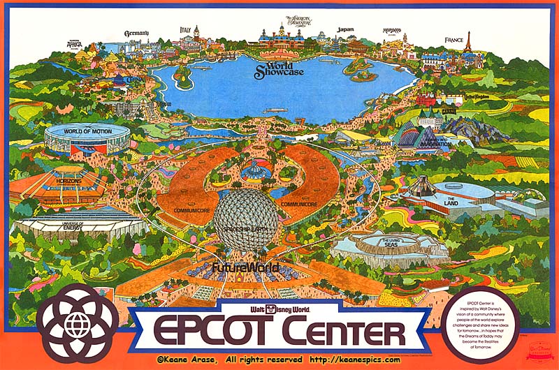 Epcot Day 1 Map